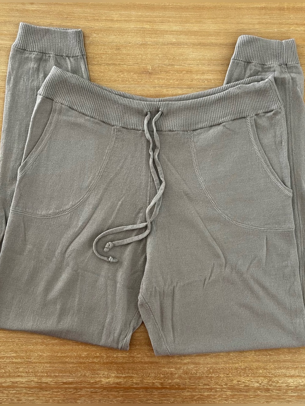 Dagmar Merino Wool Jogger Pants Size M Gray Minimalist Scandinavian